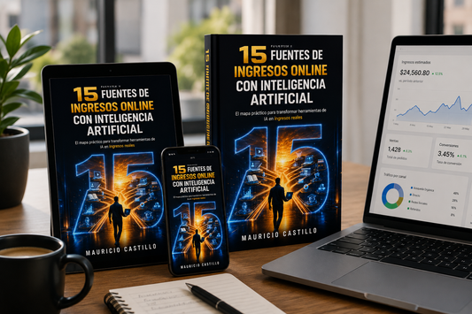 15 Fuentes de Ingresos Online con Inteligencia Artificial + 3 BONOS DE REGALO